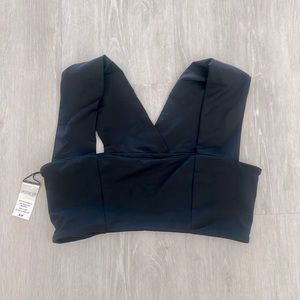 L*Space Black Bikini Top